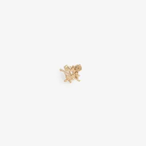 14Kt Gold Crest Earring