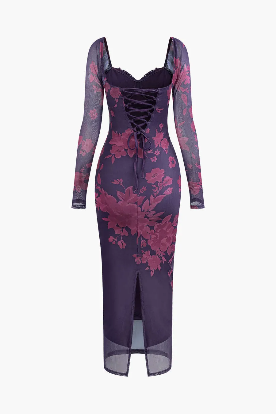 A&A Luxe Rosa Backless Strap Maxi Bodycon Dress