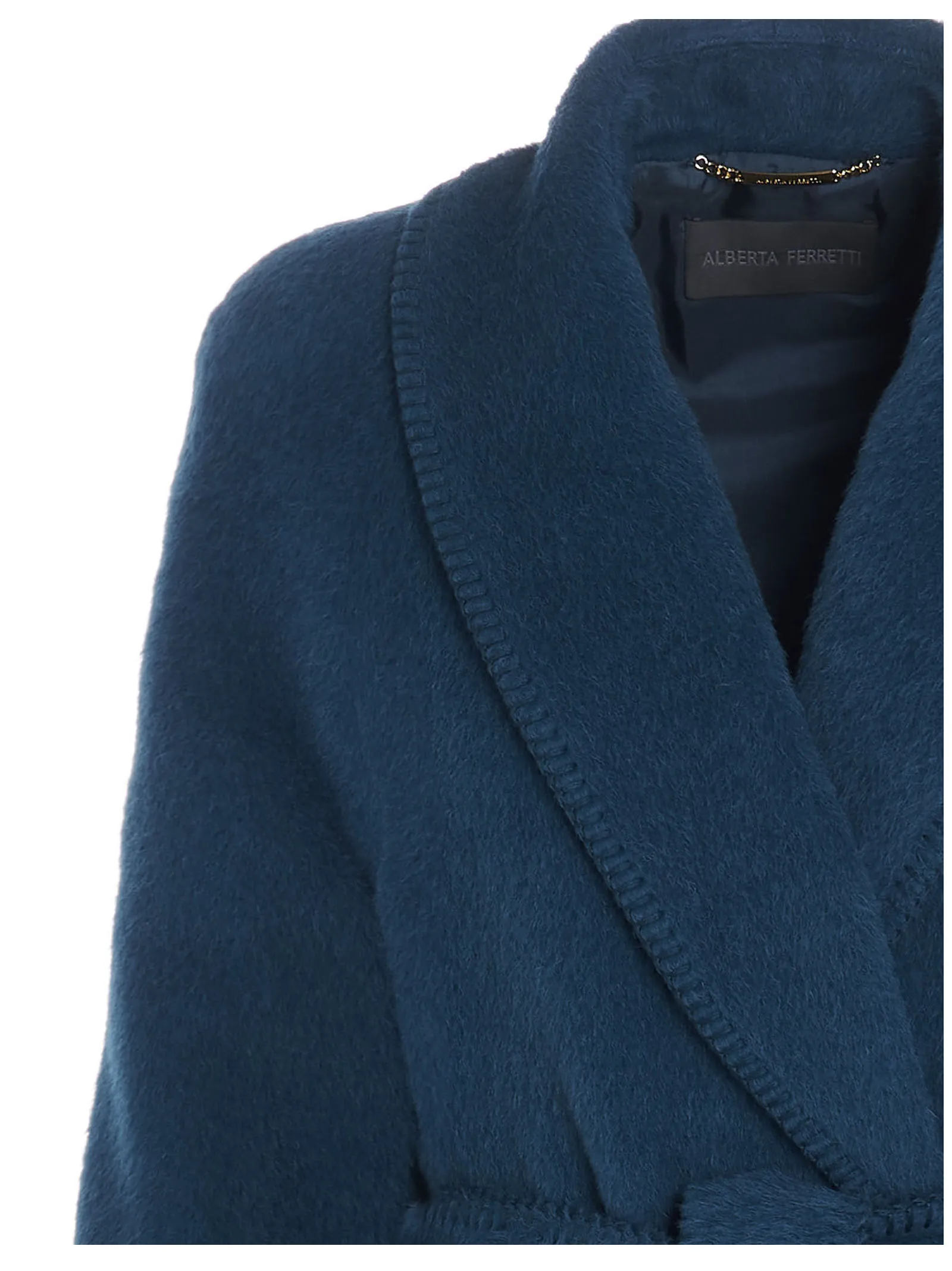 Alberta Ferretti Single-Breasted Belted Coat