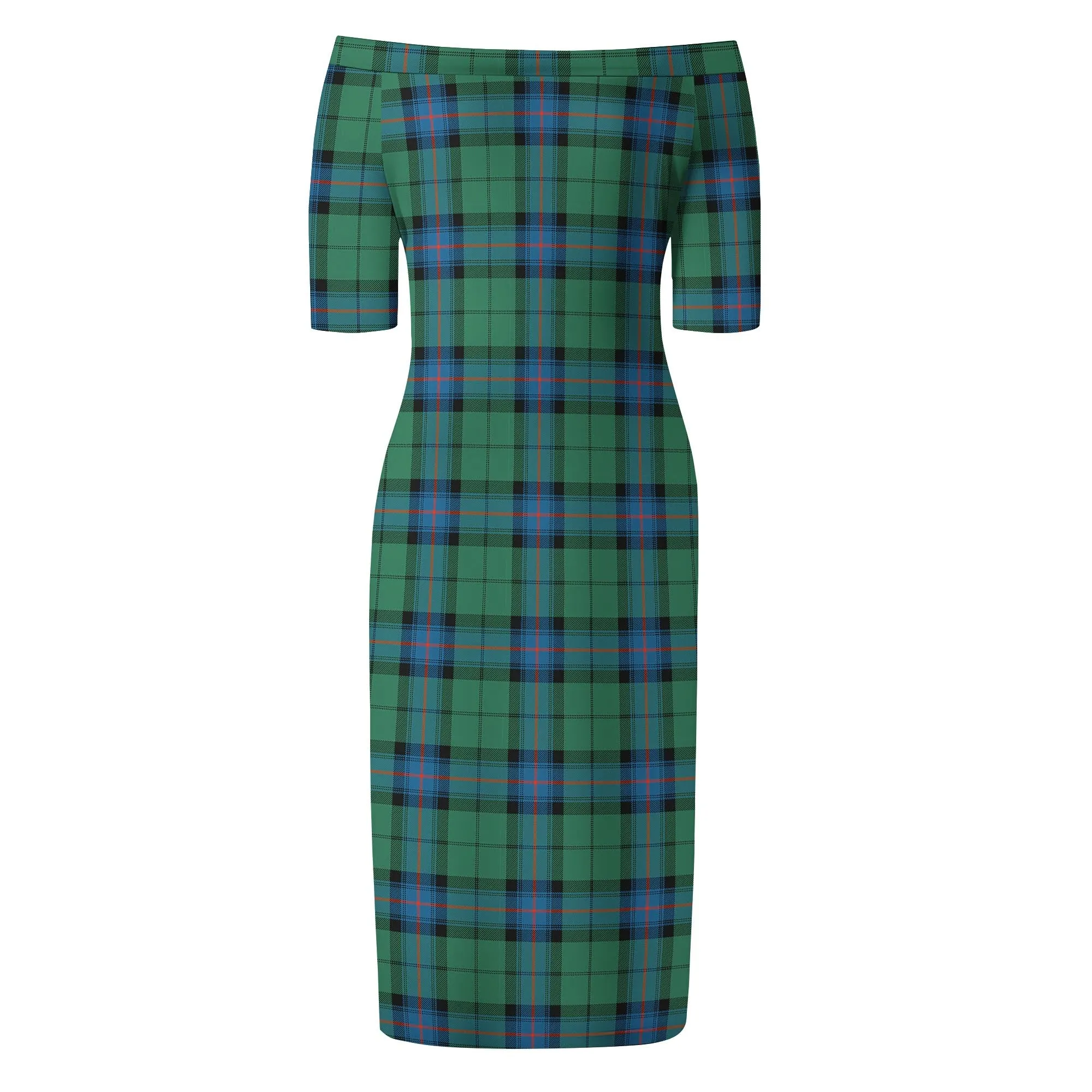 Armstrong Ancient Tartan Off Shoulder Lady Dress