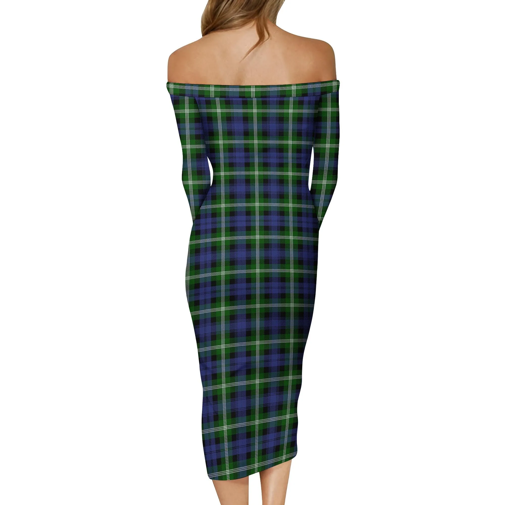 Baillie (Bailey) Tartan Off Shoulder Lady Dress