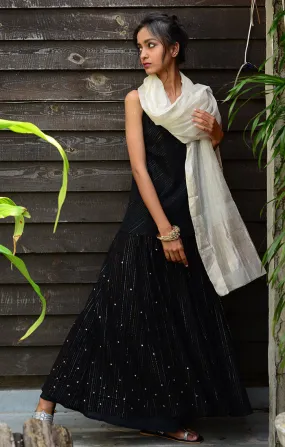 Black Cotton Skirt