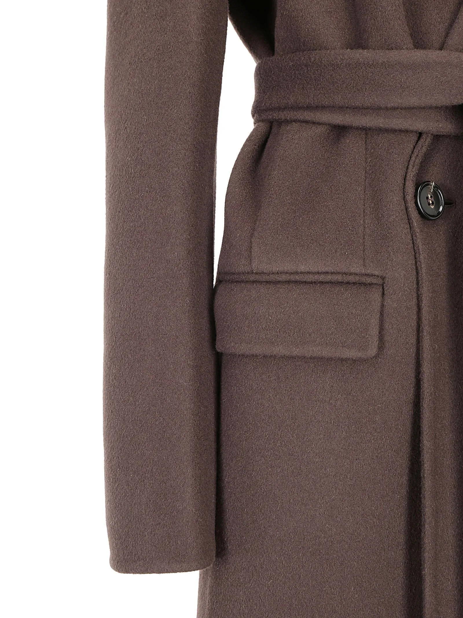 Bottega Veneta Belted Double Breasted Coat