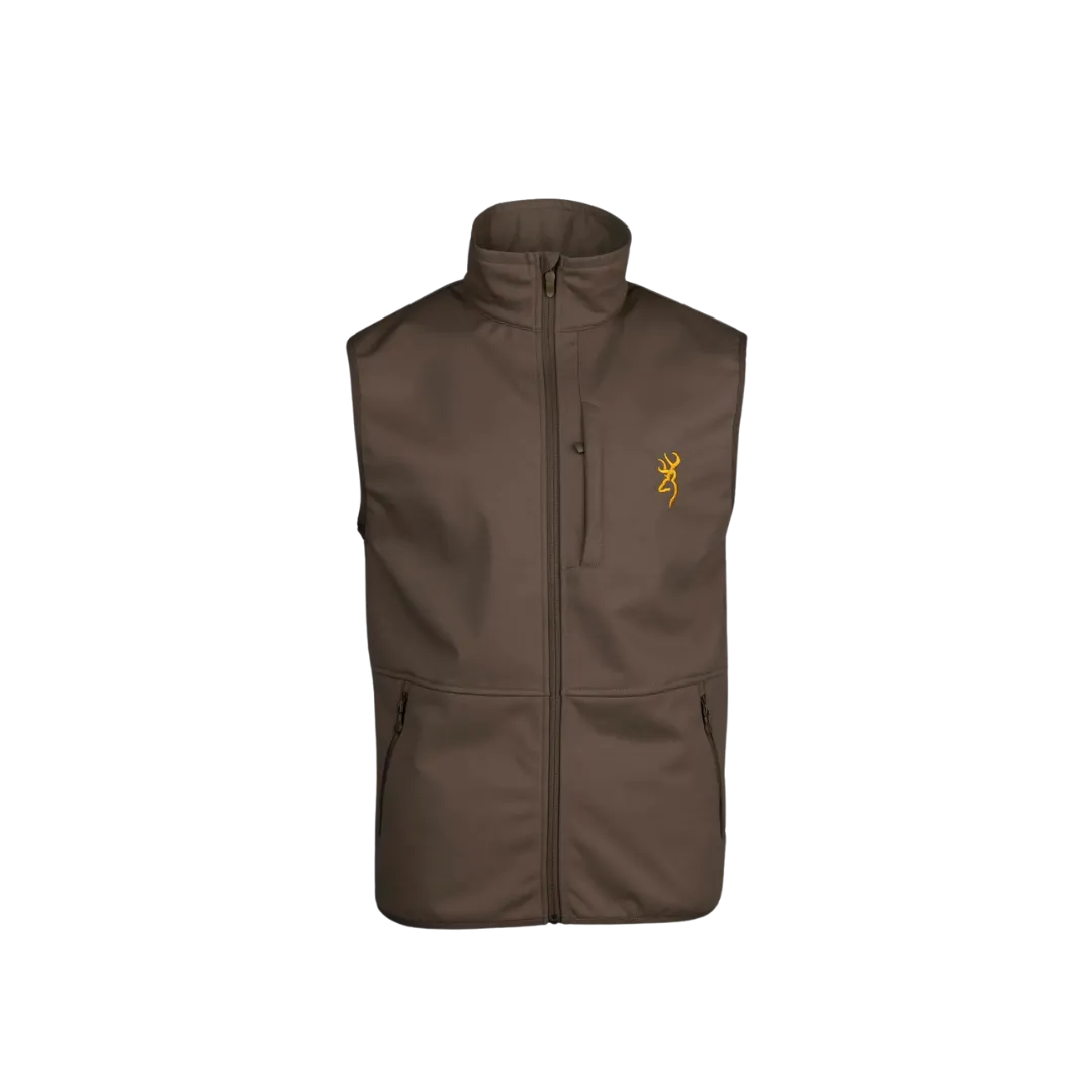 Browning Men's Soft Shell Major Brown Vest