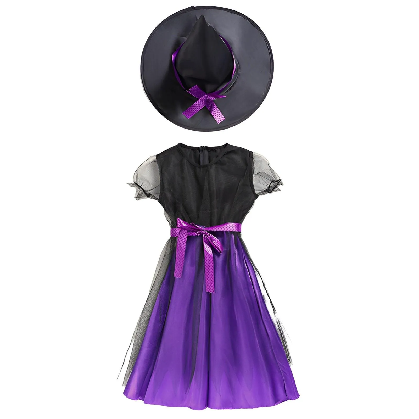 Children's Enchanted Witch Costume - Magical Halloween Dress for Kids