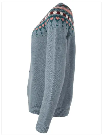 Danefae danefondue wool cardigan blue grey