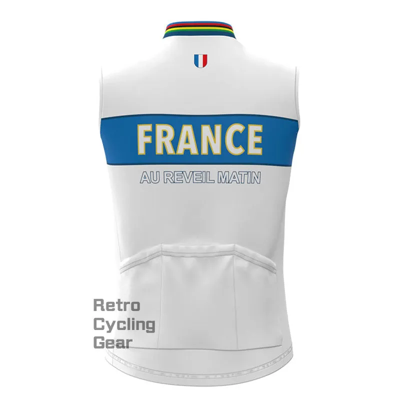 France Fleece Retro Cycling Vest