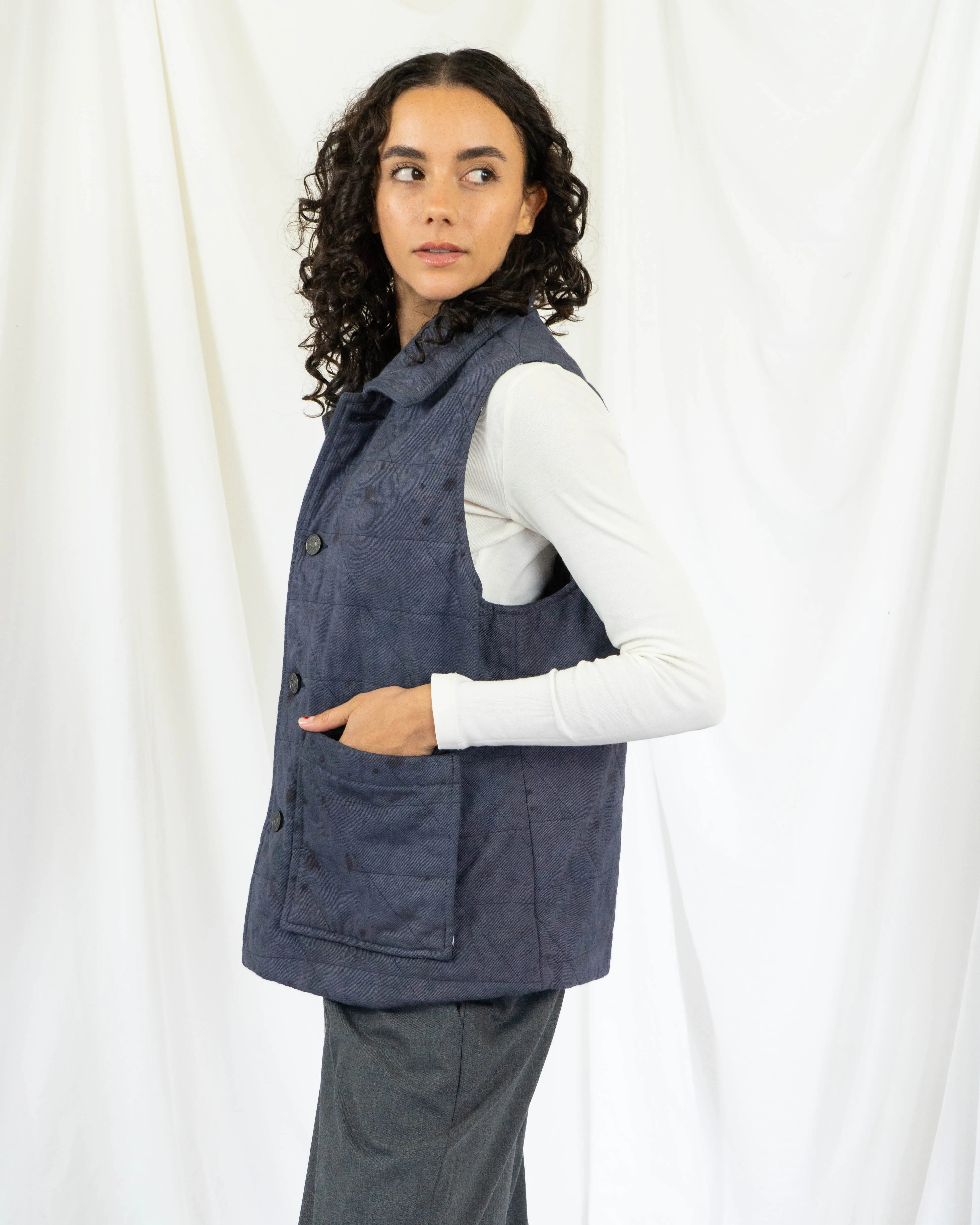 George Vest Zebra Satin Lined