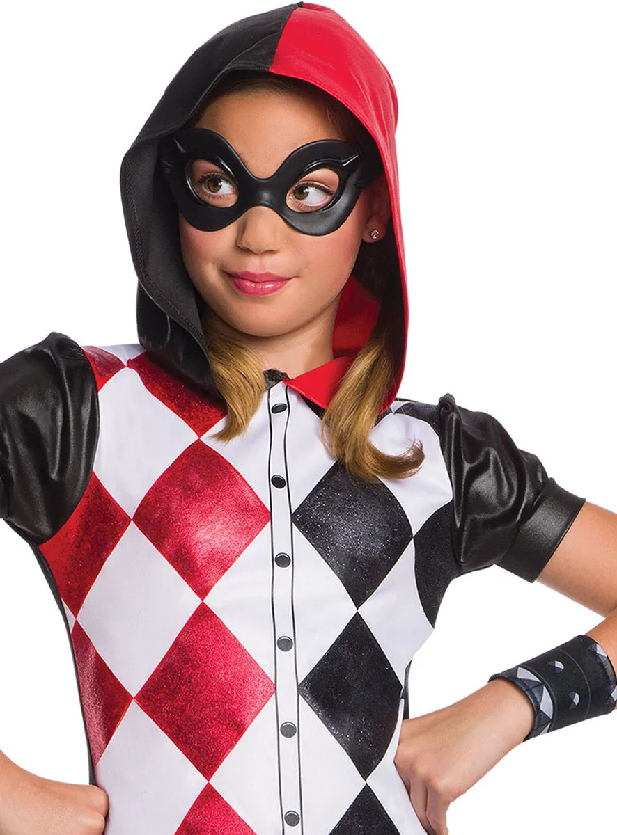 Harley Quinn Hooded DC Superhero Girls Costume