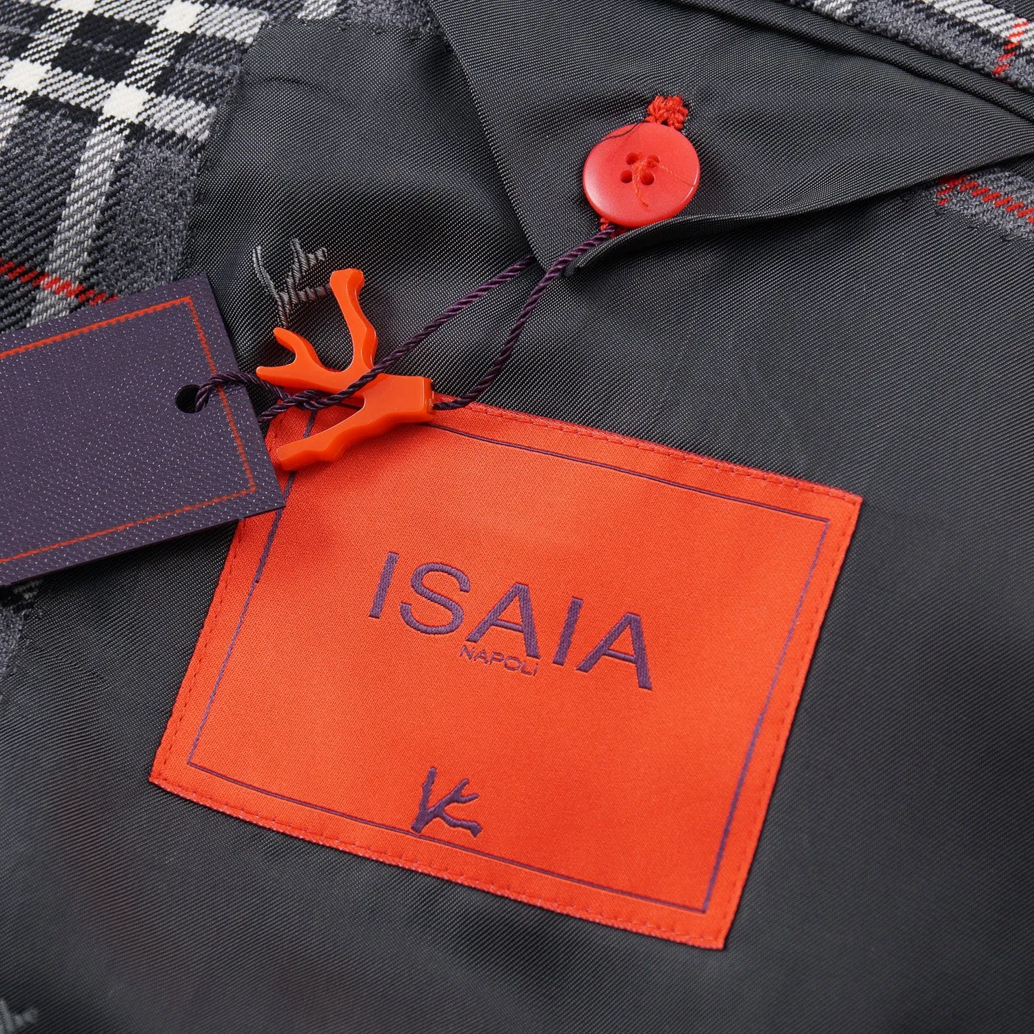 Isaia Slim-Fit Plaid Wool Sport Coat