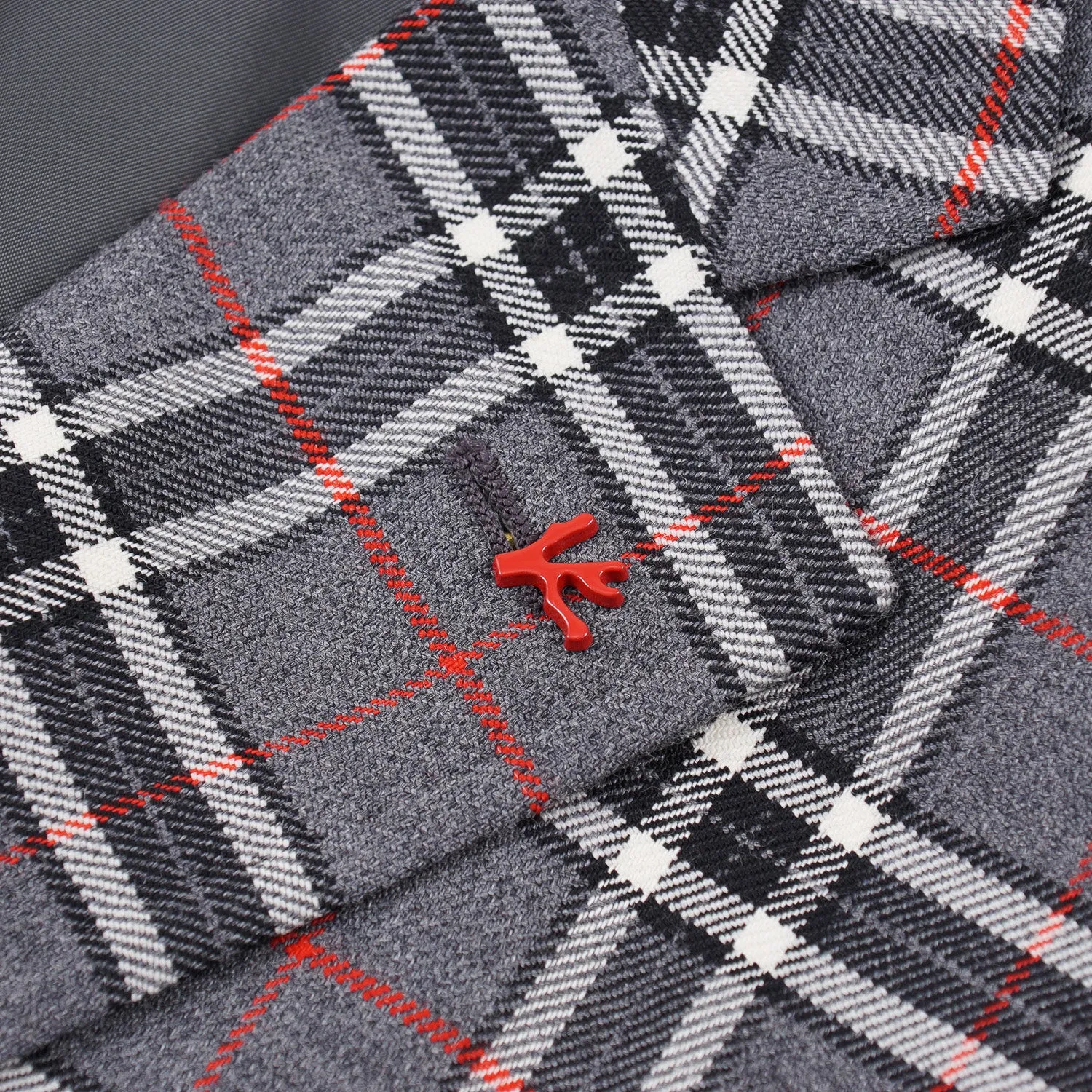 Isaia Slim-Fit Plaid Wool Sport Coat