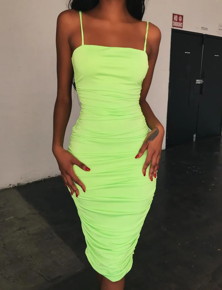 Kat Midi Dress - Green