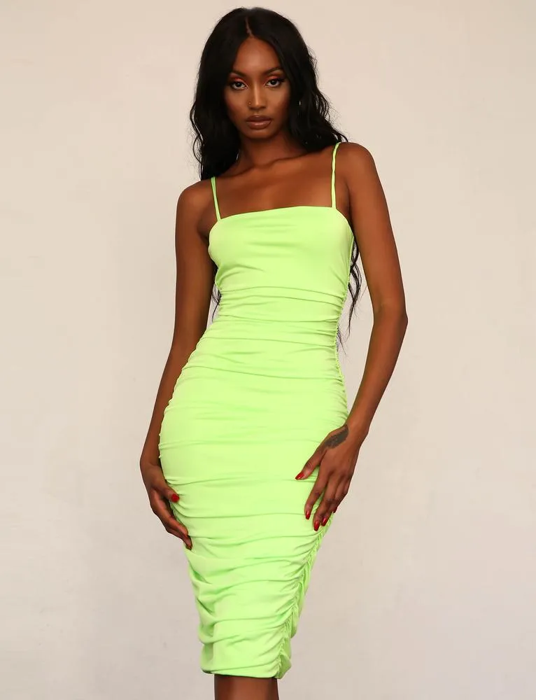 Kat Midi Dress - Green