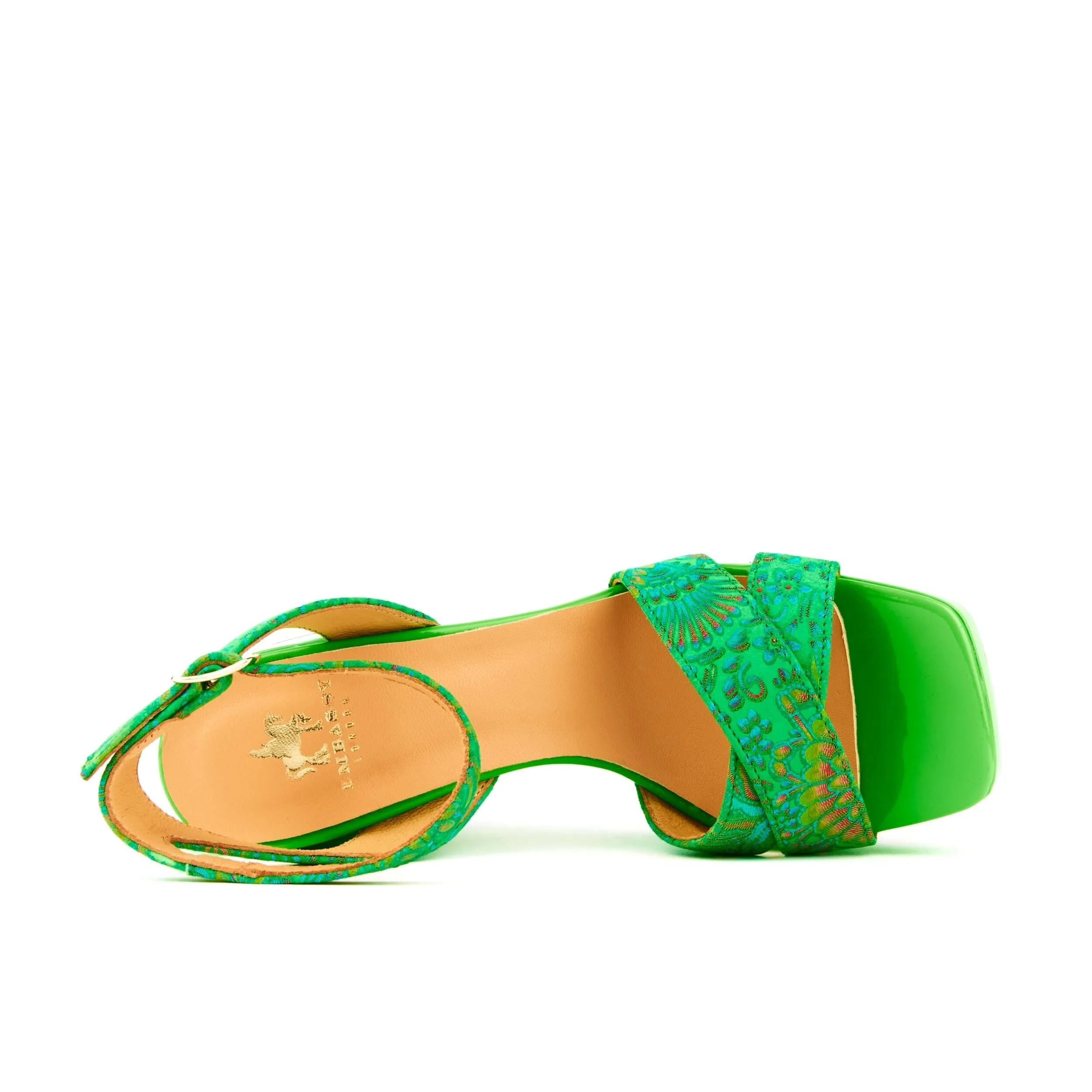 Long Beach - Bright Green Floral