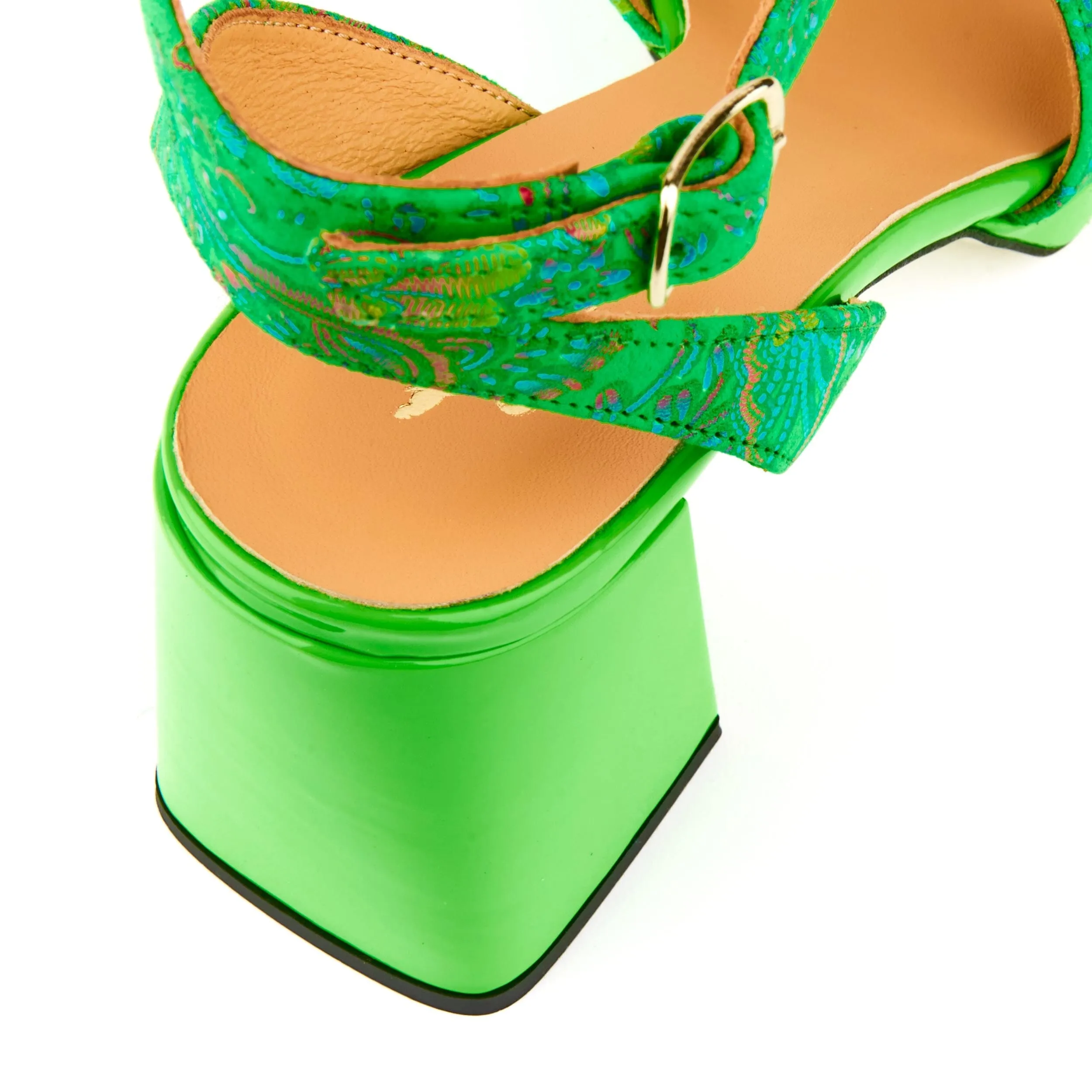 Long Beach - Bright Green Floral
