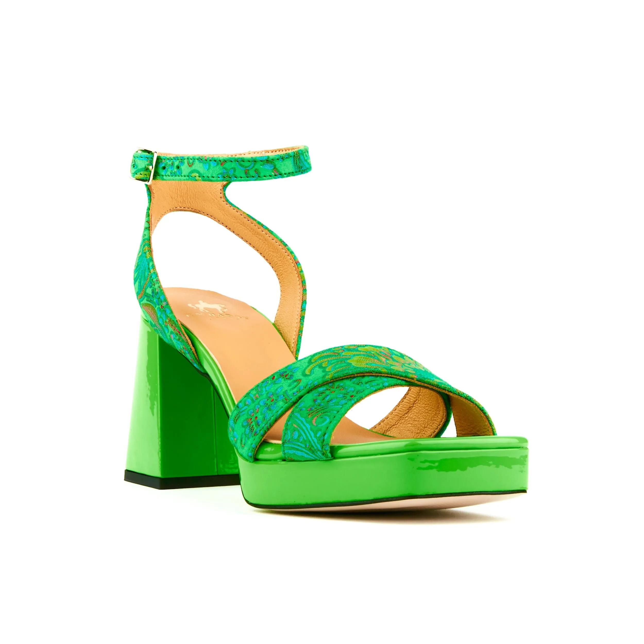 Long Beach - Bright Green Floral