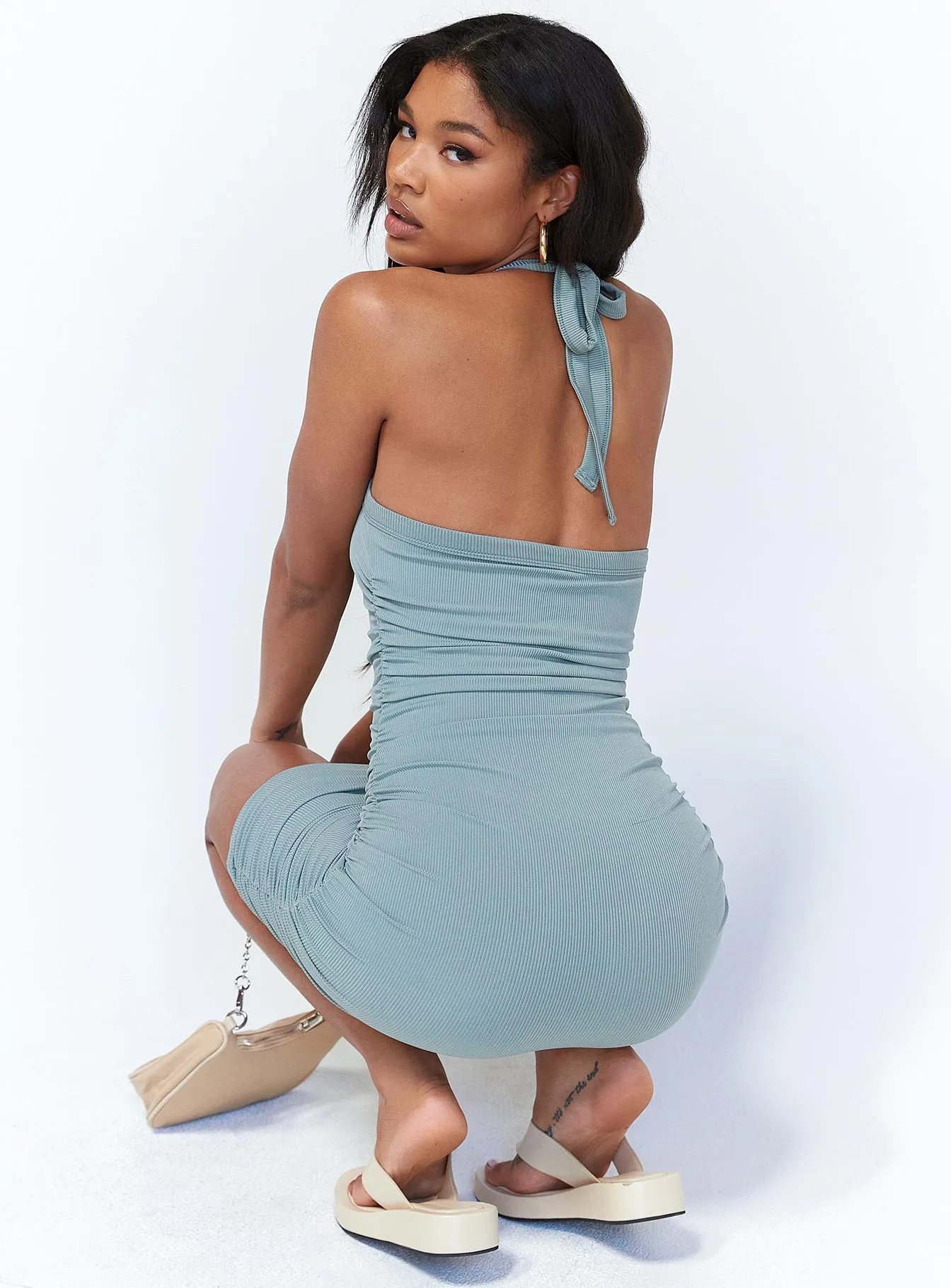Mariana Mini Dress Sage
