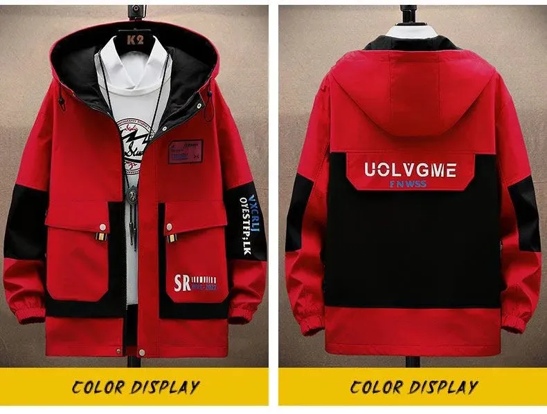Men's Hooded Windproof Jacket Casual & Comfortable