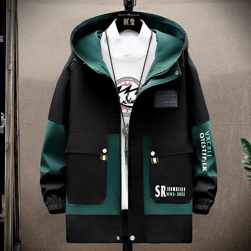 Men's Hooded Windproof Jacket Casual & Comfortable