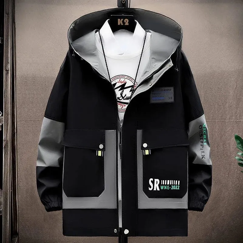 Men's Hooded Windproof Jacket Casual & Comfortable