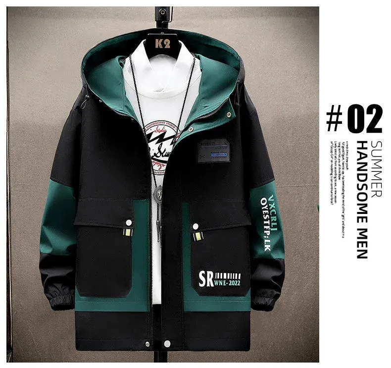 Men's Hooded Windproof Jacket Casual & Comfortable