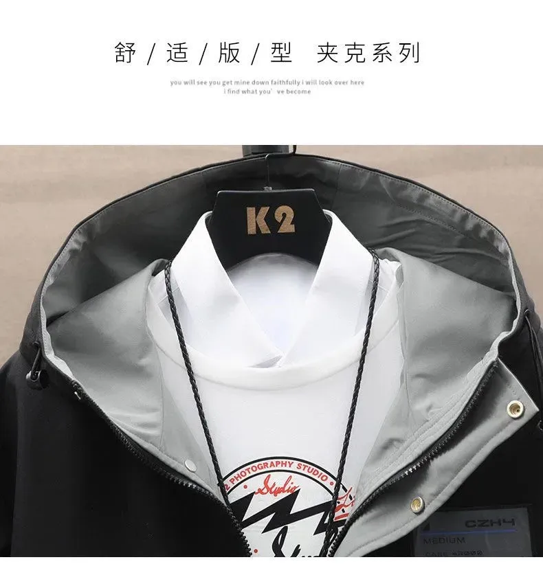 Men's Hooded Windproof Jacket Casual & Comfortable