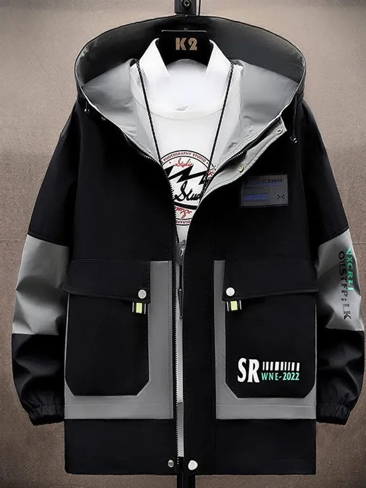 Men's Hooded Windproof Jacket Casual & Comfortable