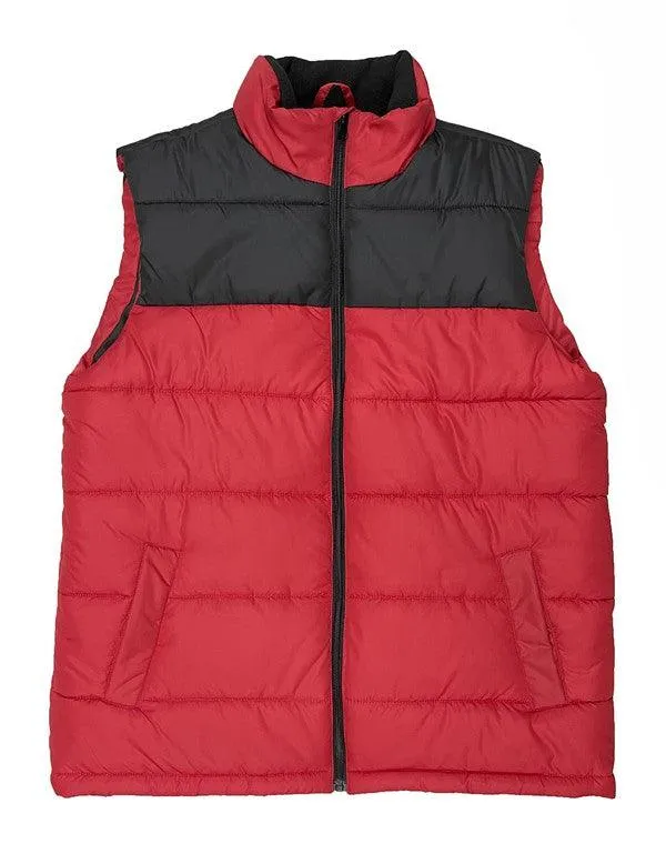Mens Padded Winter Two Tone Vest Jackets