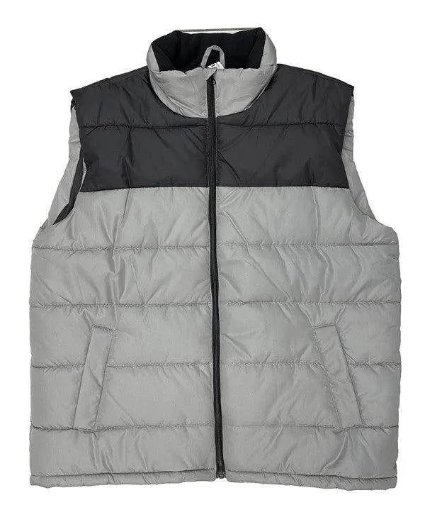 Mens Padded Winter Two Tone Vest Jackets