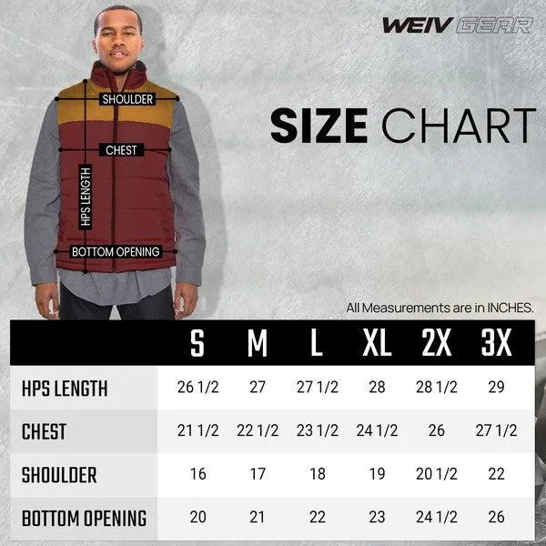 Mens Padded Winter Two Tone Vest Jackets