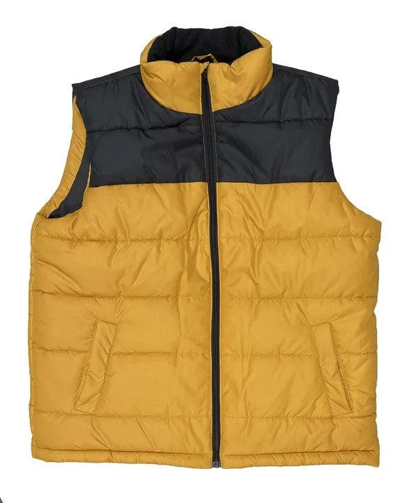 Mens Padded Winter Two Tone Vest Jackets