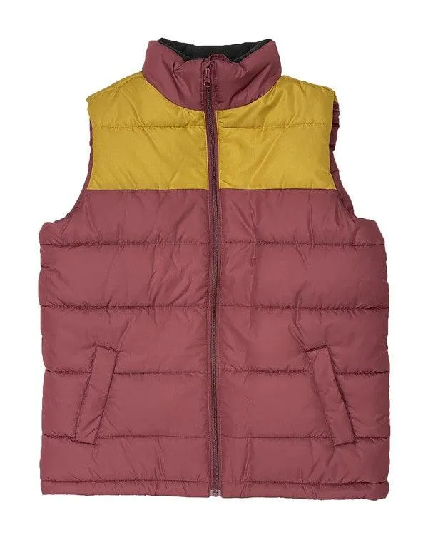 Mens Padded Winter Two Tone Vest Jackets