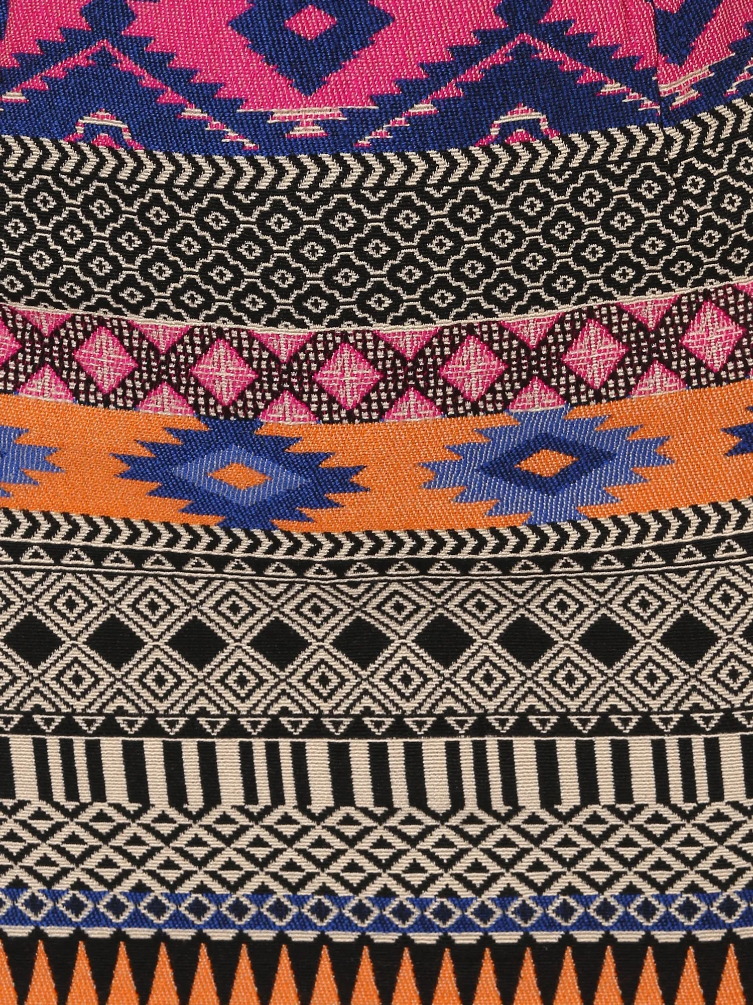 Multicolored Jacquard Bodycon Dress