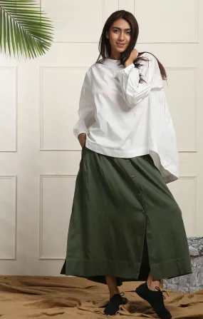 Olive Green Skirt