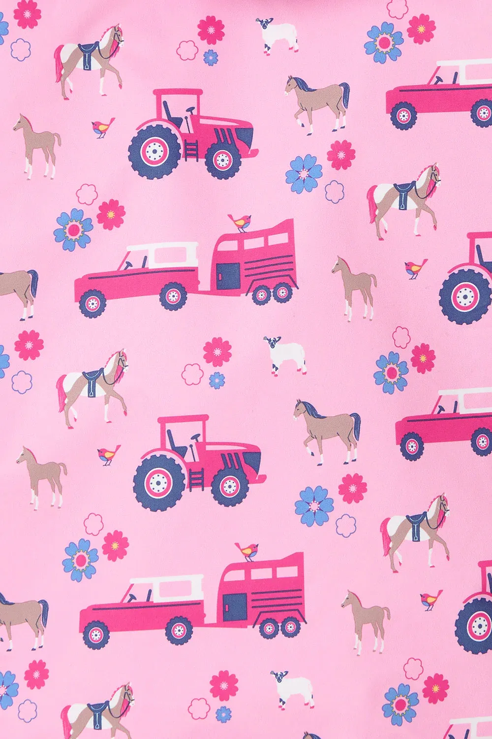 OLIVIA - BLUSH PINK FARM PRINT