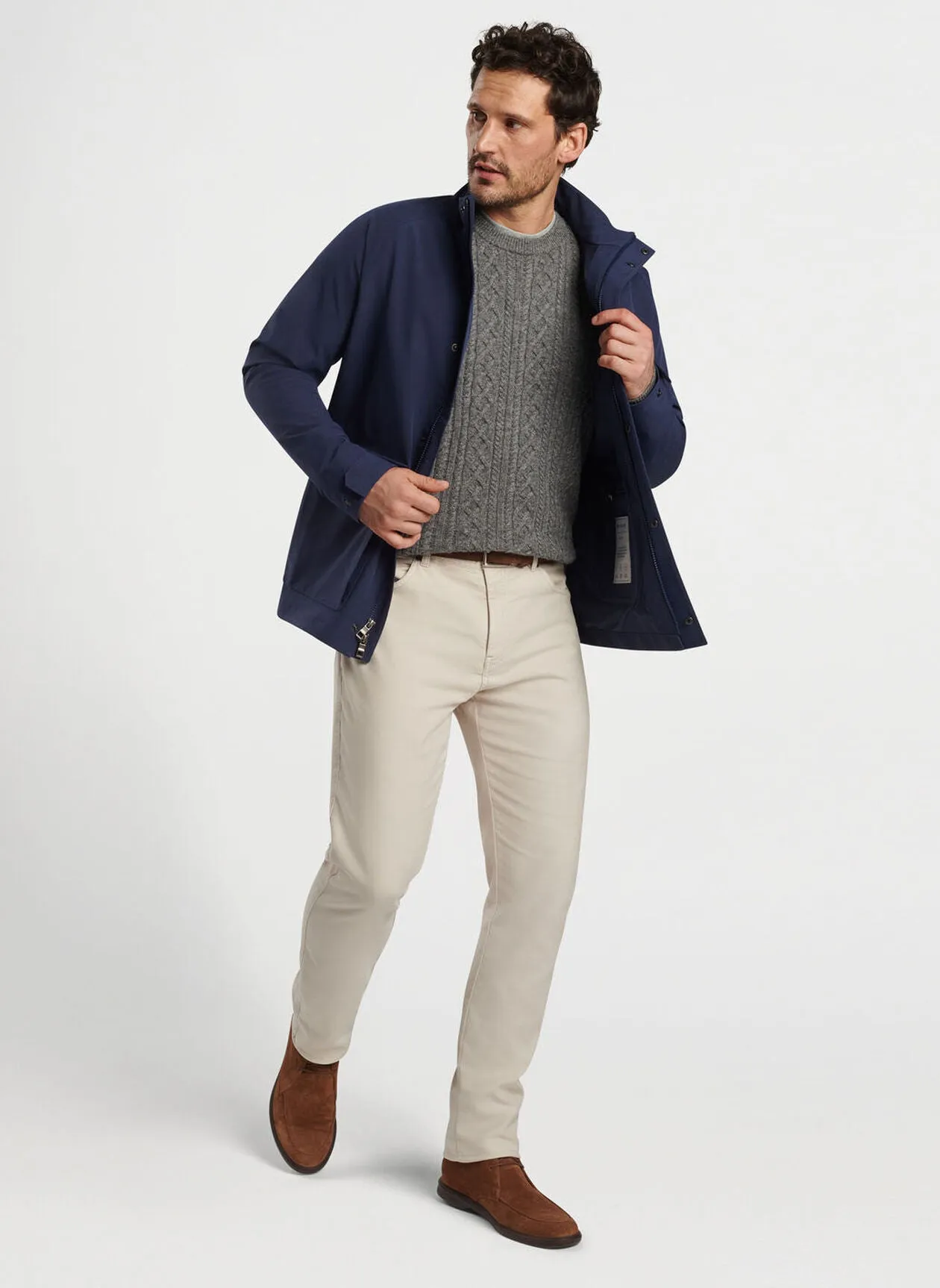 Peter Millar Newport City Coat-Navy