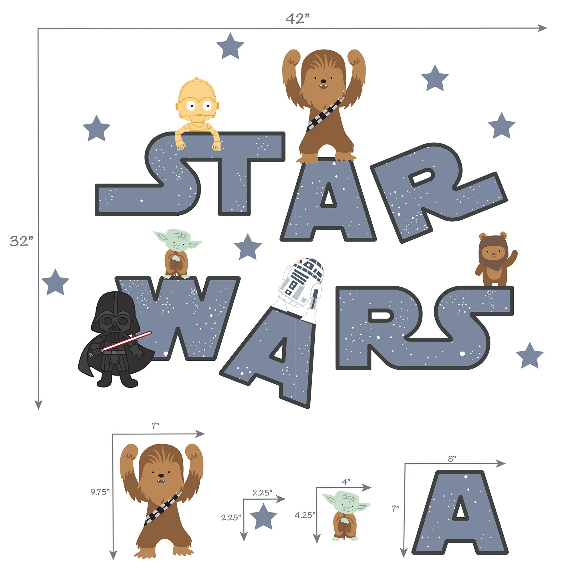 Star Wars Millennium Falcon 4-Piece Crib Bedding Set