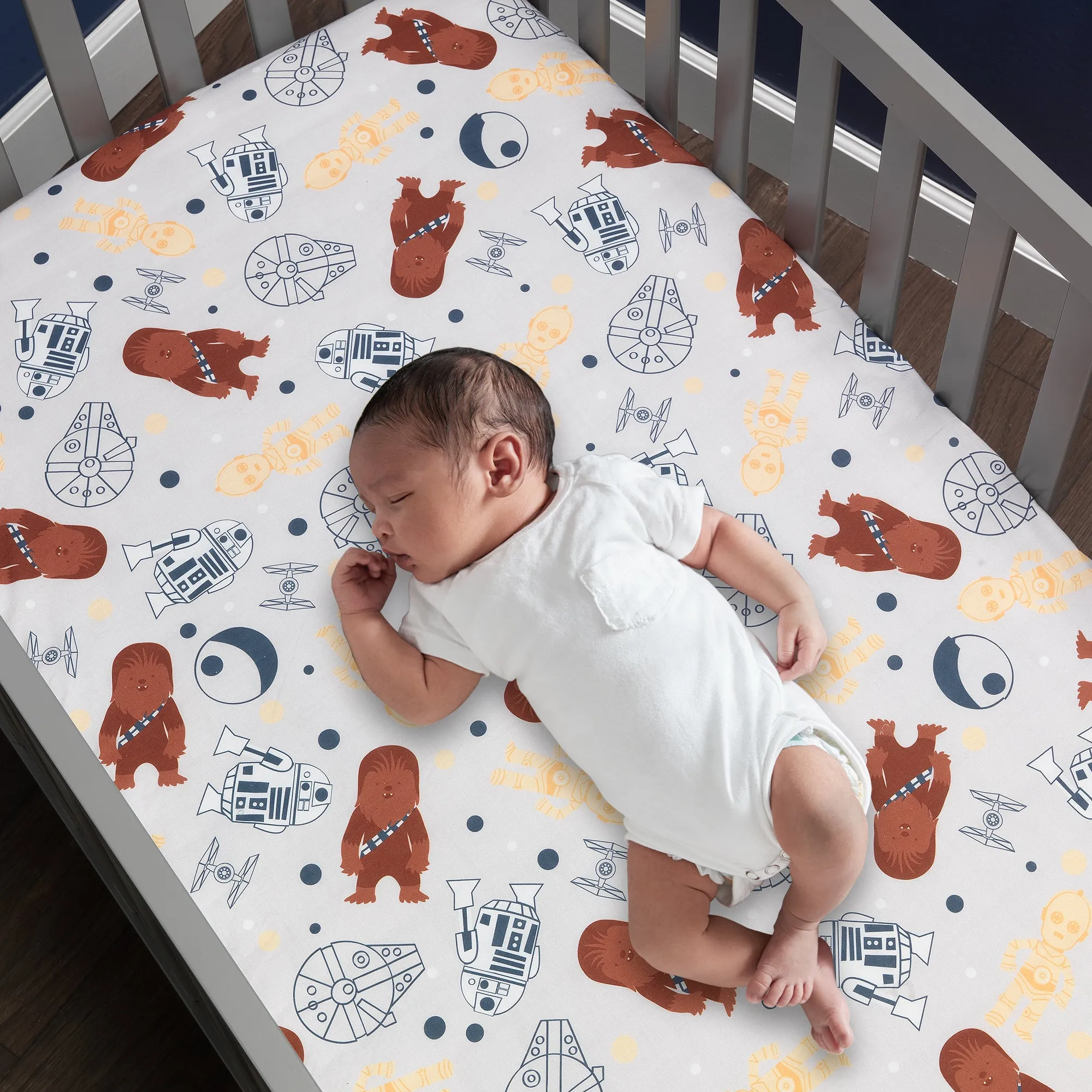 Star Wars Millennium Falcon 4-Piece Crib Bedding Set