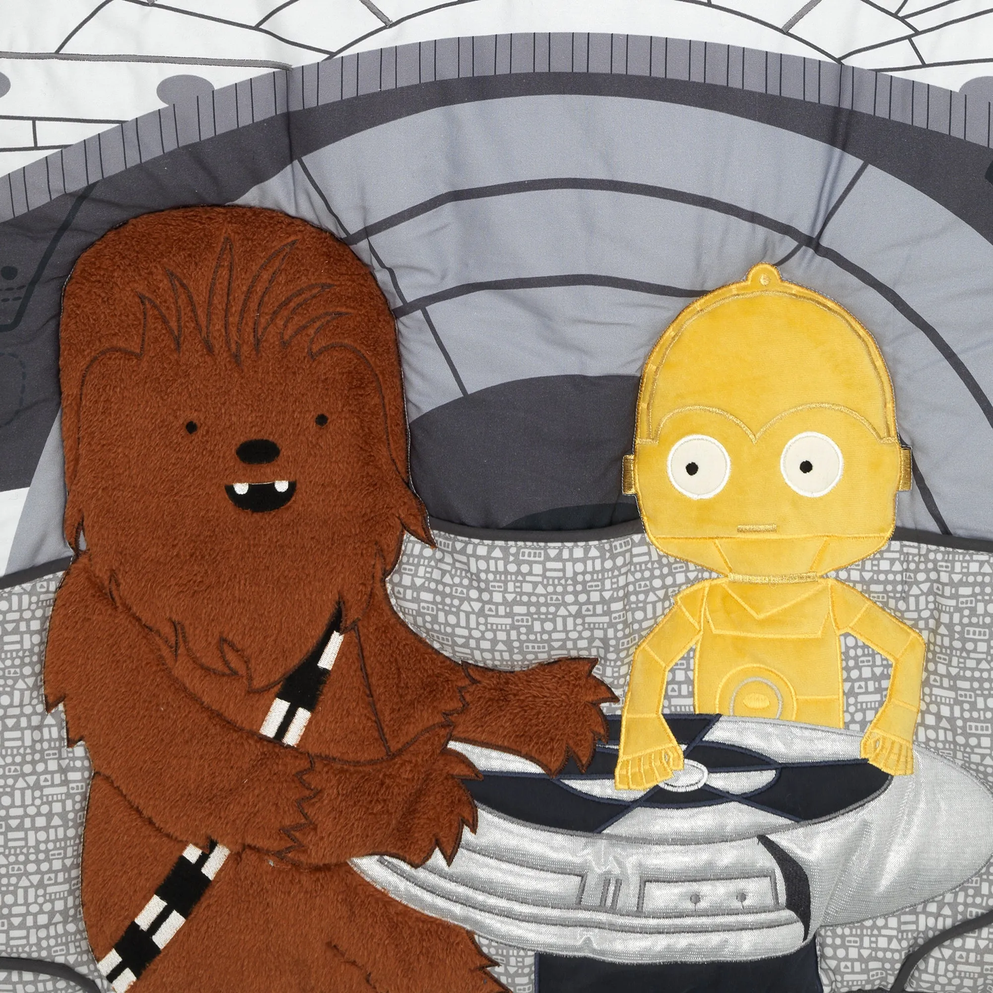 Star Wars Millennium Falcon 4-Piece Crib Bedding Set