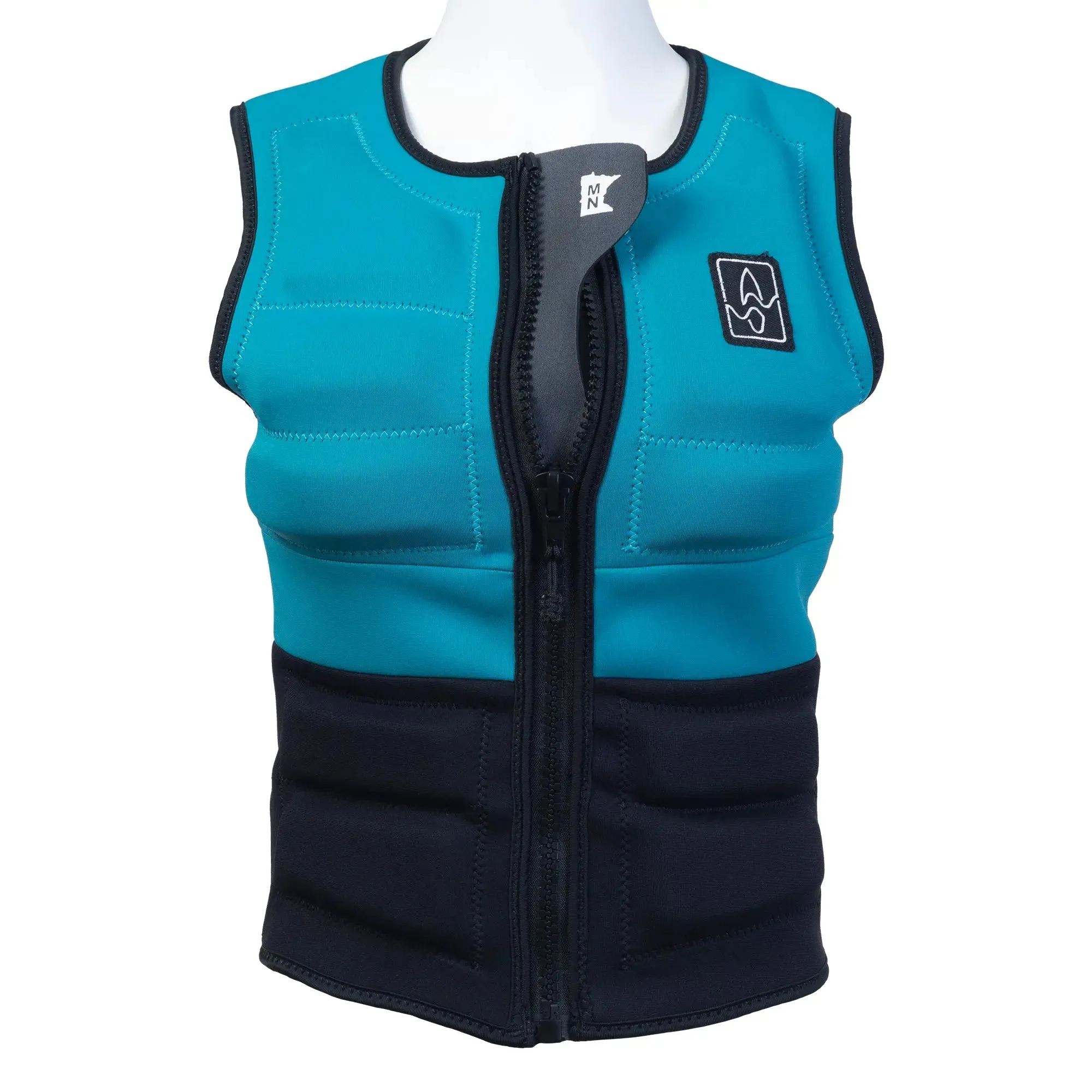 SWELL Wakesurf Vest - Women's Azure - Ultimate Comfort Neoprene Jacket