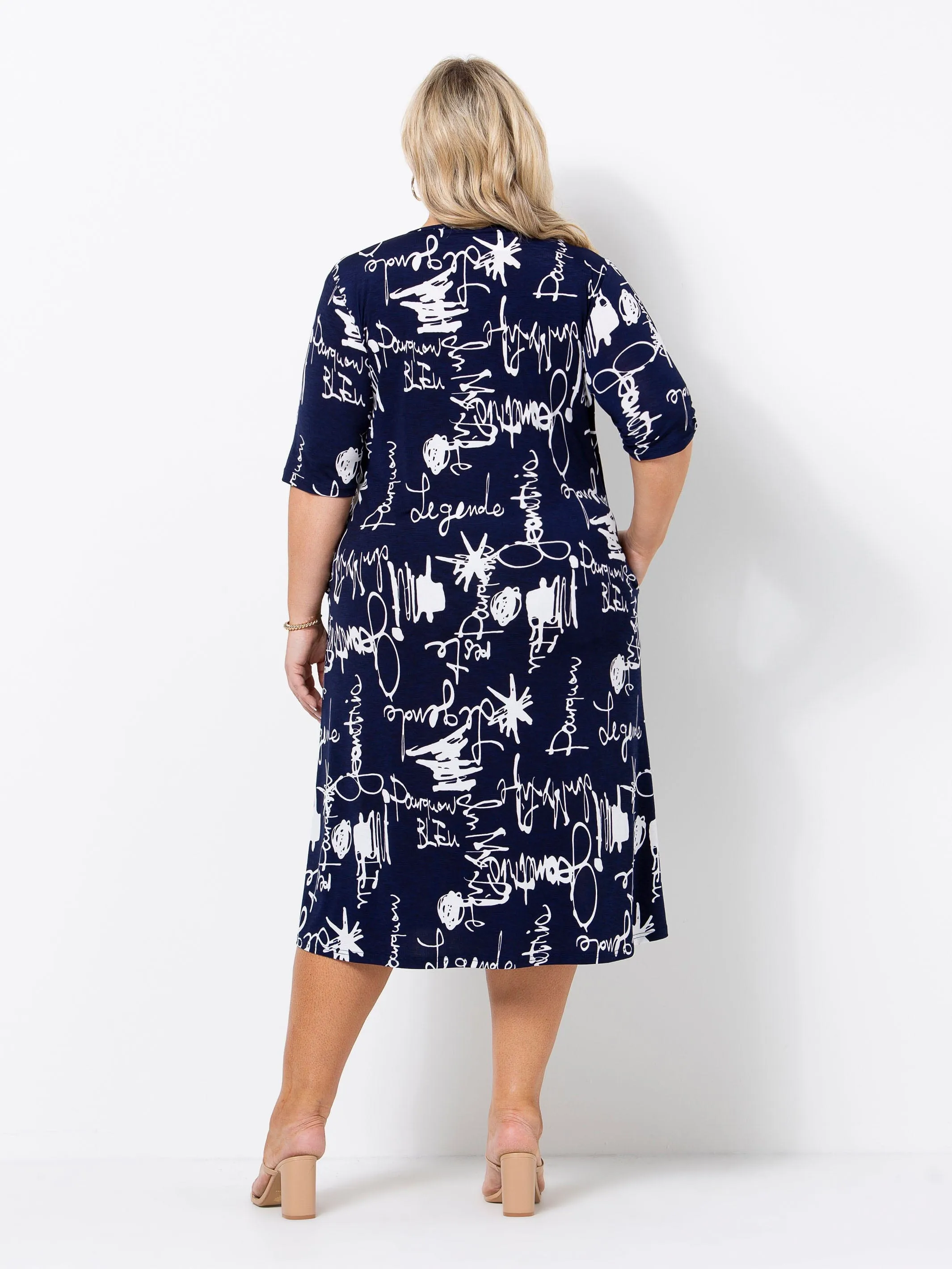 Typography Jersey Tee Dress