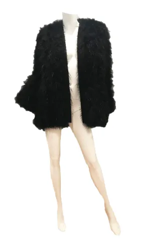 YVES SAINT LAURENT marabou chubby