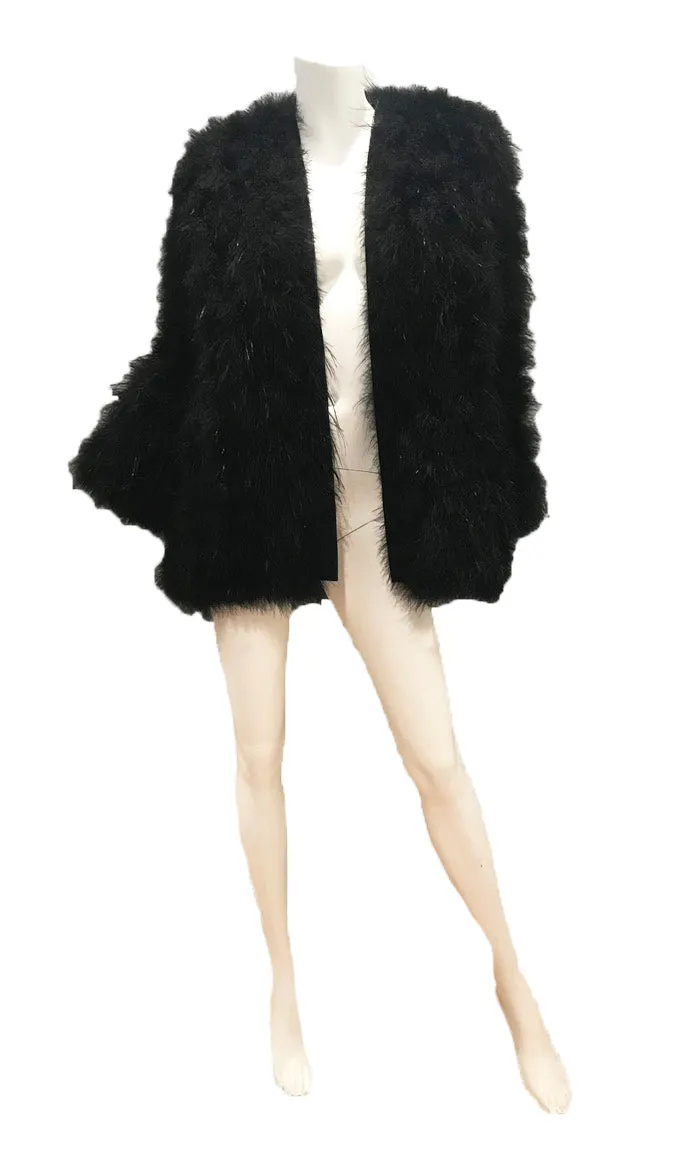 YVES SAINT LAURENT marabou chubby