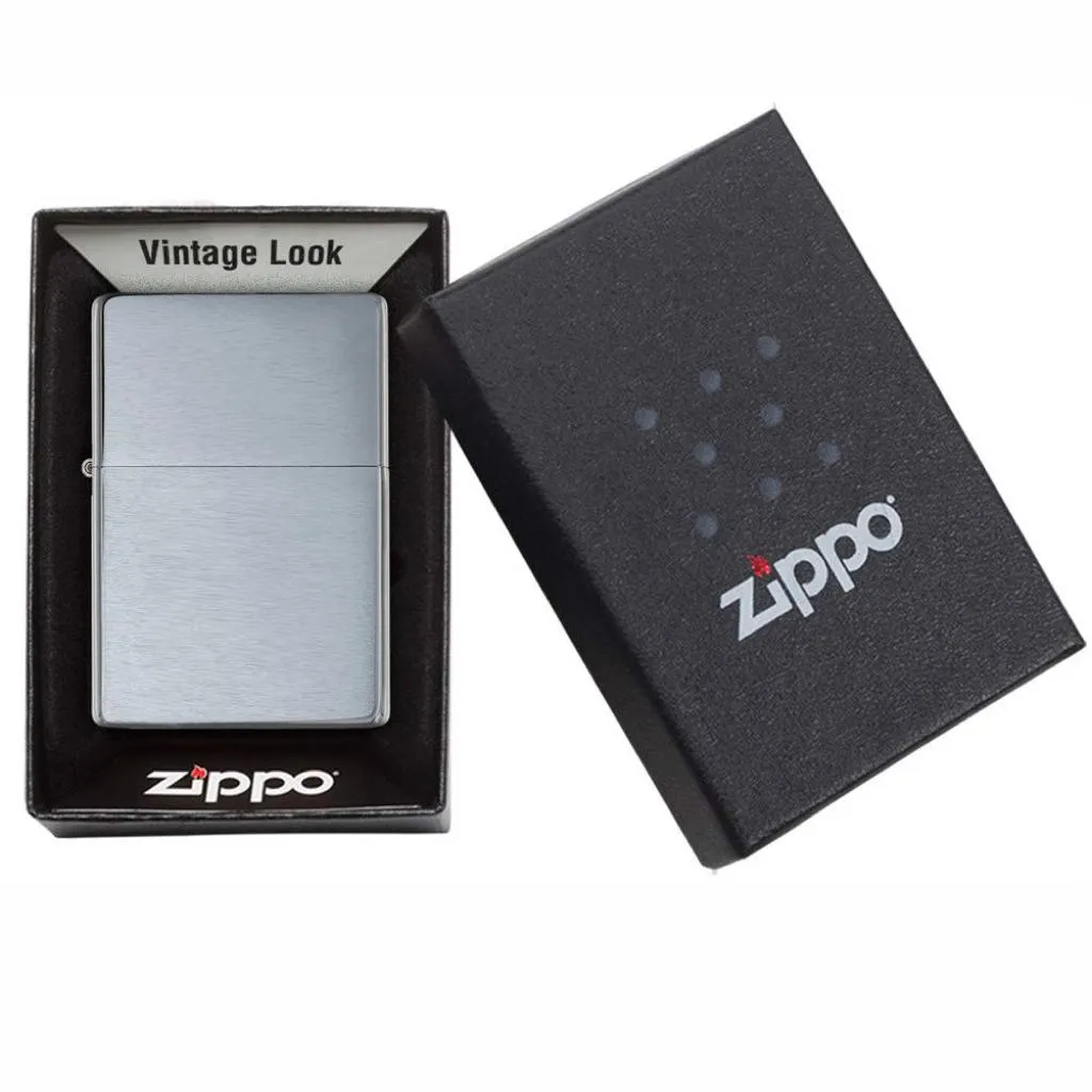 Zippo Brushed Chrome Vintage Lighter - 230.25