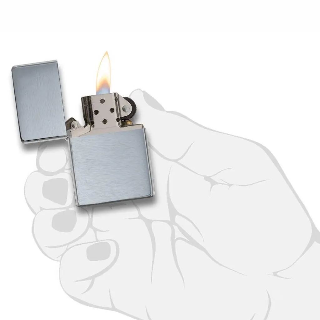 Zippo Brushed Chrome Vintage Lighter - 230.25