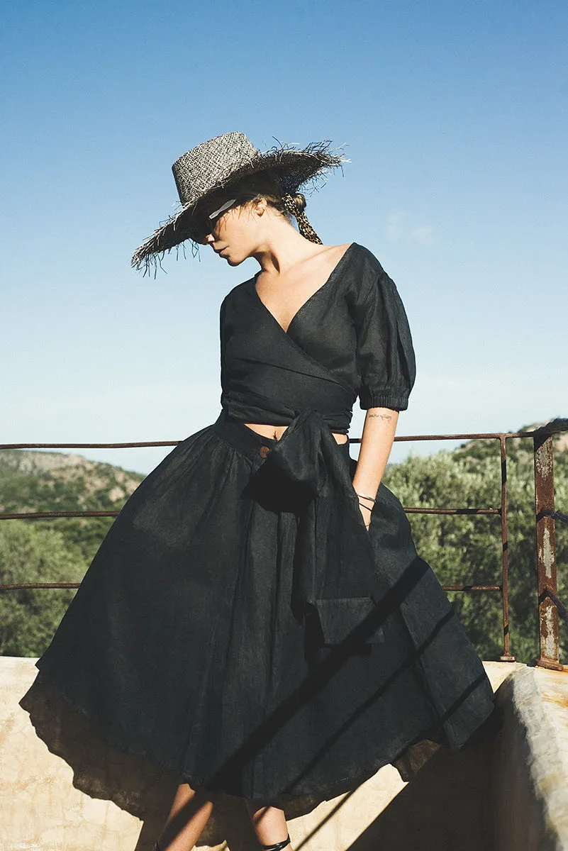 Zoe Wrap Top